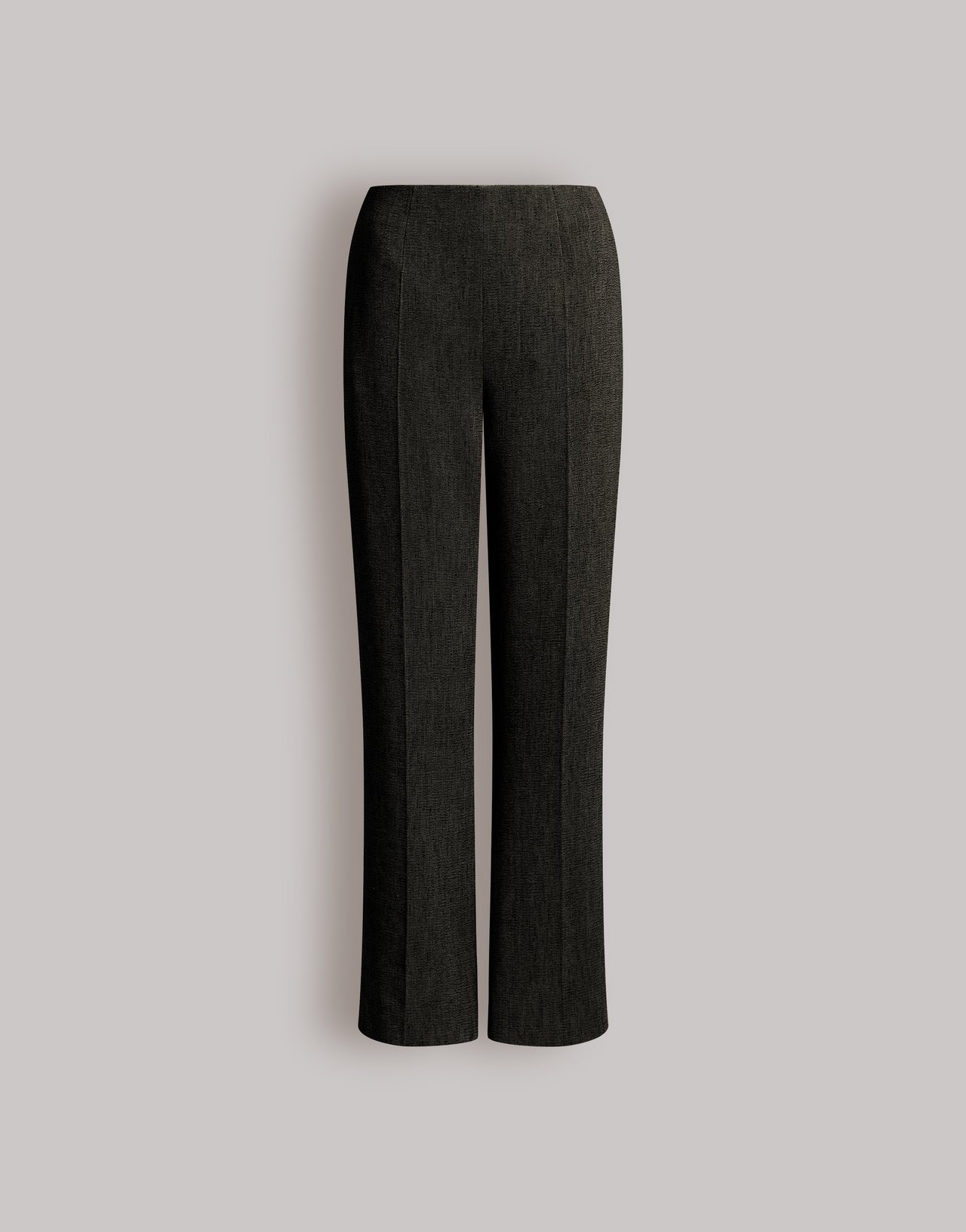 Pantalón recto en viscosa elástica Gris Alberta Ferretti Boutique Online 1