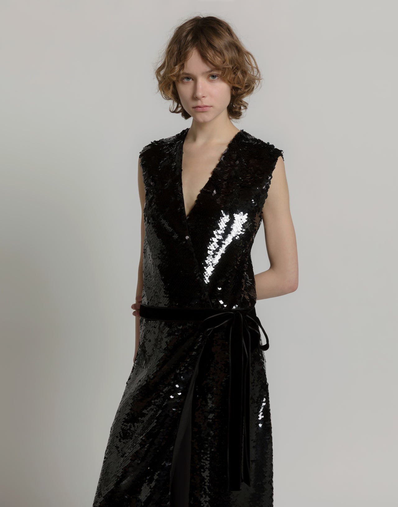 Sequin midi dress Black Alberta Ferretti Boutique Online 4