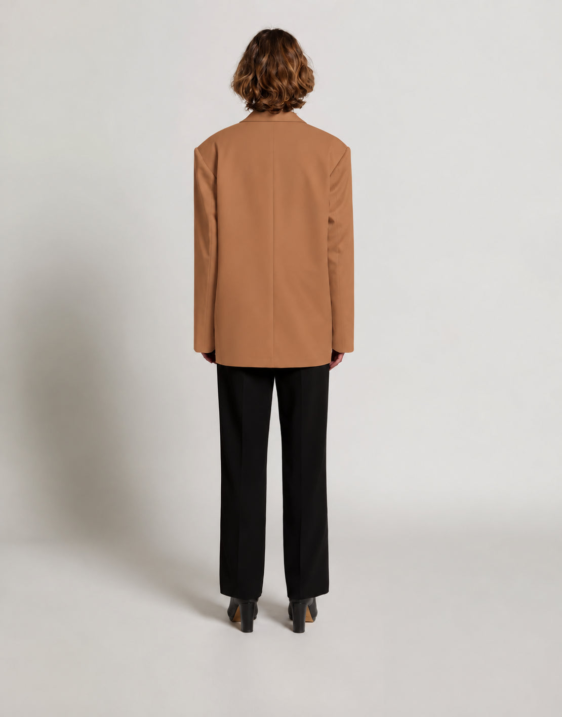Enver satin double-breasted jacket Brown Alberta Ferretti Boutique Online 3