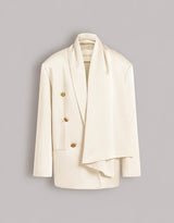 Veste croisée en enver satin