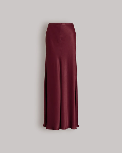 Shiny satin skirt Red Alberta Ferretti Boutique Online 0
