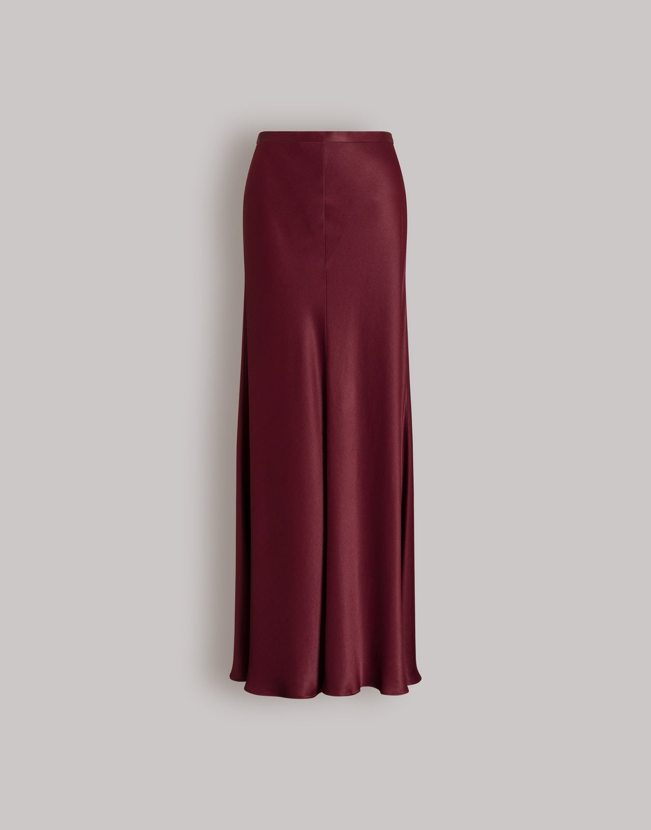 Falda de raso brillante Rojo Alberta Ferretti Boutique Online 1