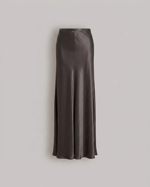 Shiny satin skirt Grey Alberta Ferretti Boutique Online 0