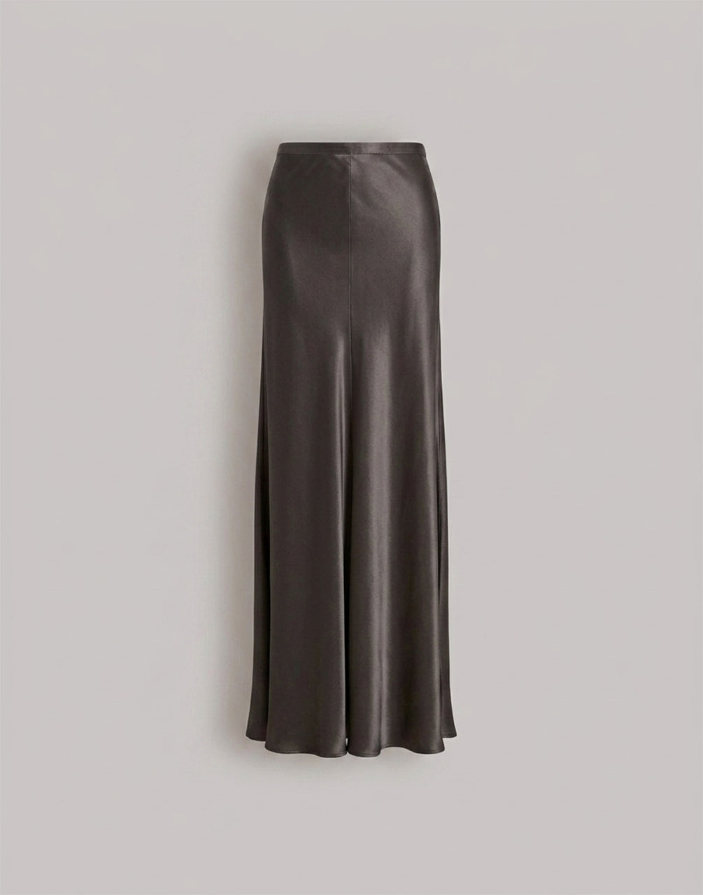 Jupe en satin brillant Gris Alberta Ferretti Boutique Online 1