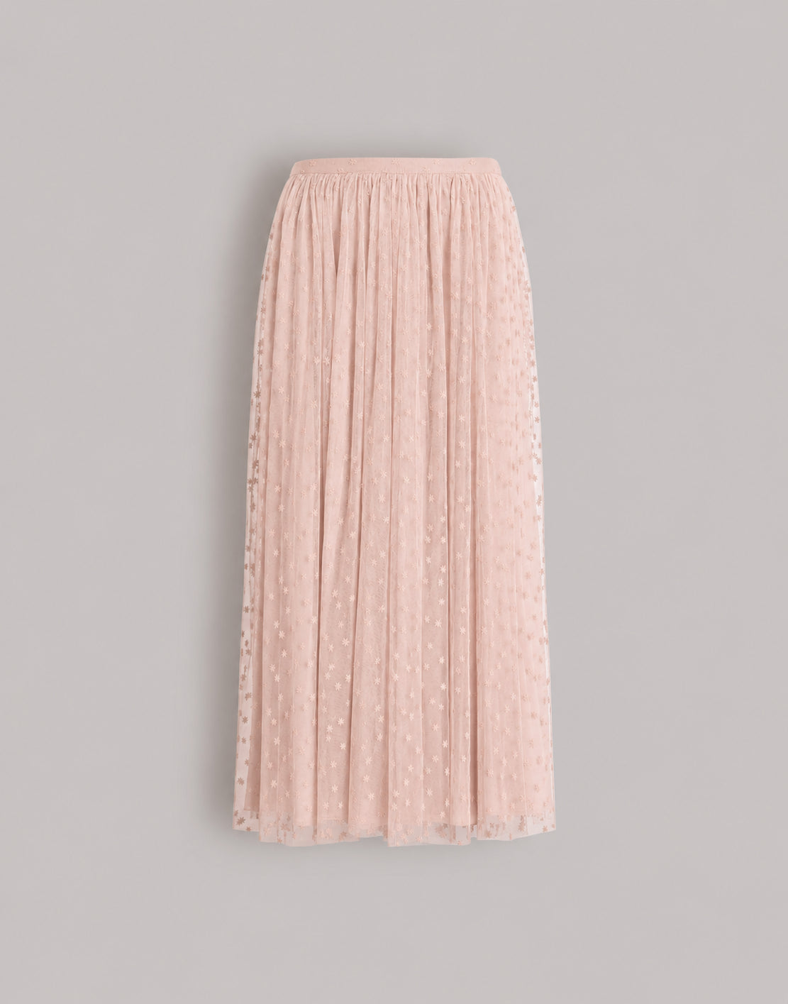 Midirand aus gepunktetem Tüll Pink Alberta Ferretti Boutique Online 1
