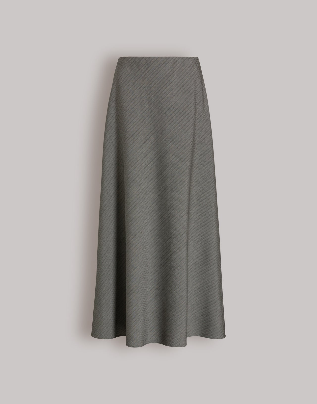 Grey A-line skirt with herringbone weave Grey Alberta Ferretti Boutique Online 1