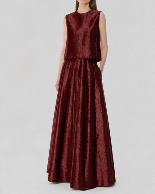 A-line maxi skirt Red Alberta Ferretti Boutique Online 1