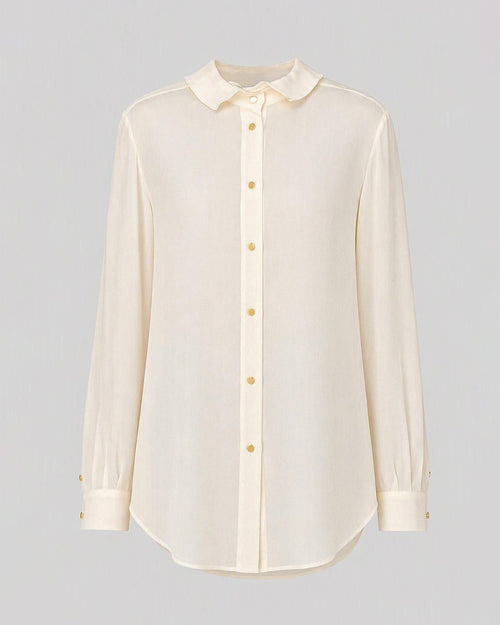 Fluid georgette shirt White Alberta Ferretti Boutique Online 0