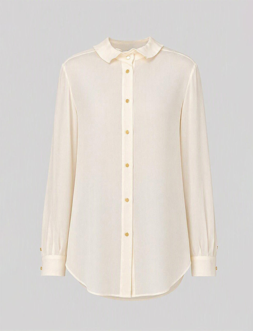 Fluid georgette shirt White Alberta Ferretti Boutique Online 1
