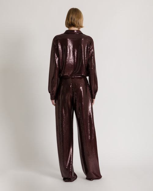 Glossy sequin shirt