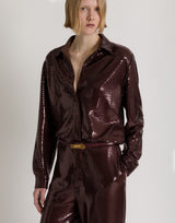 Glossy sequin shirt