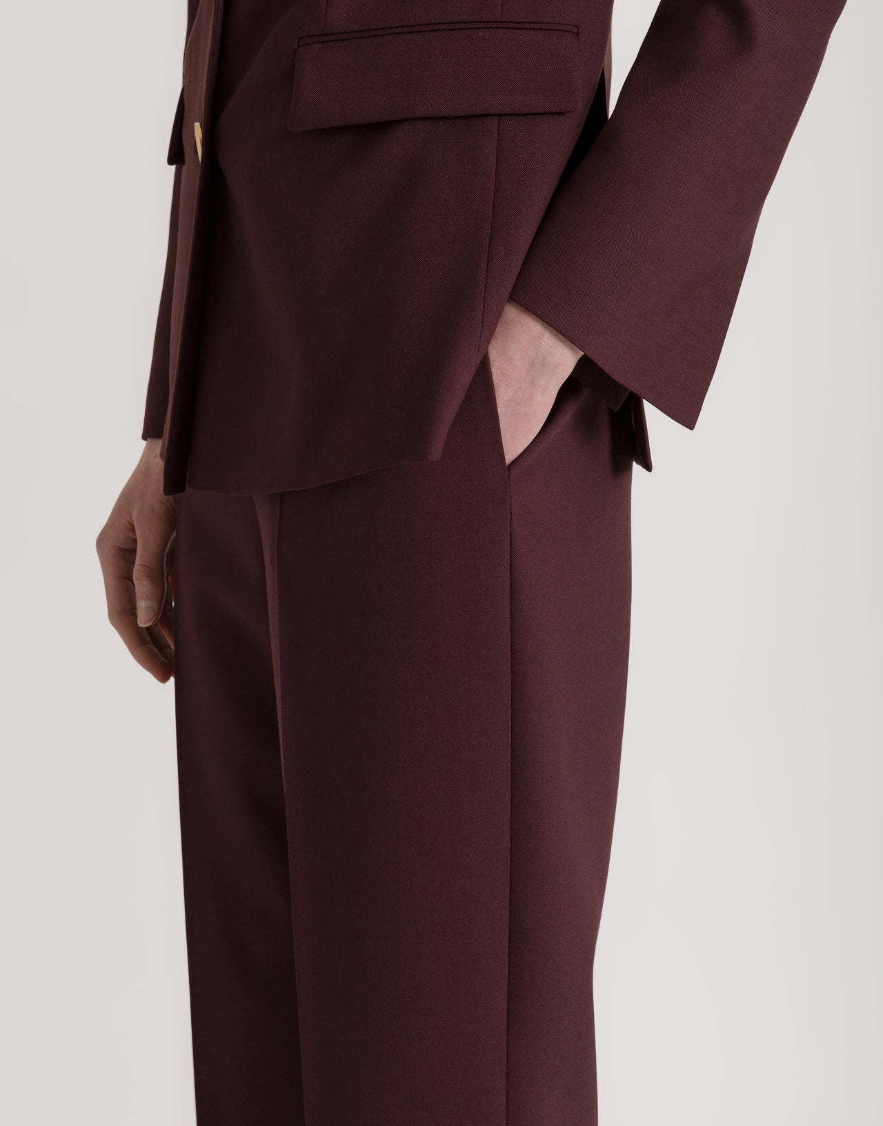 Pantalones clásicos de pernera recta Rojo Alberta Ferretti Boutique Online 4