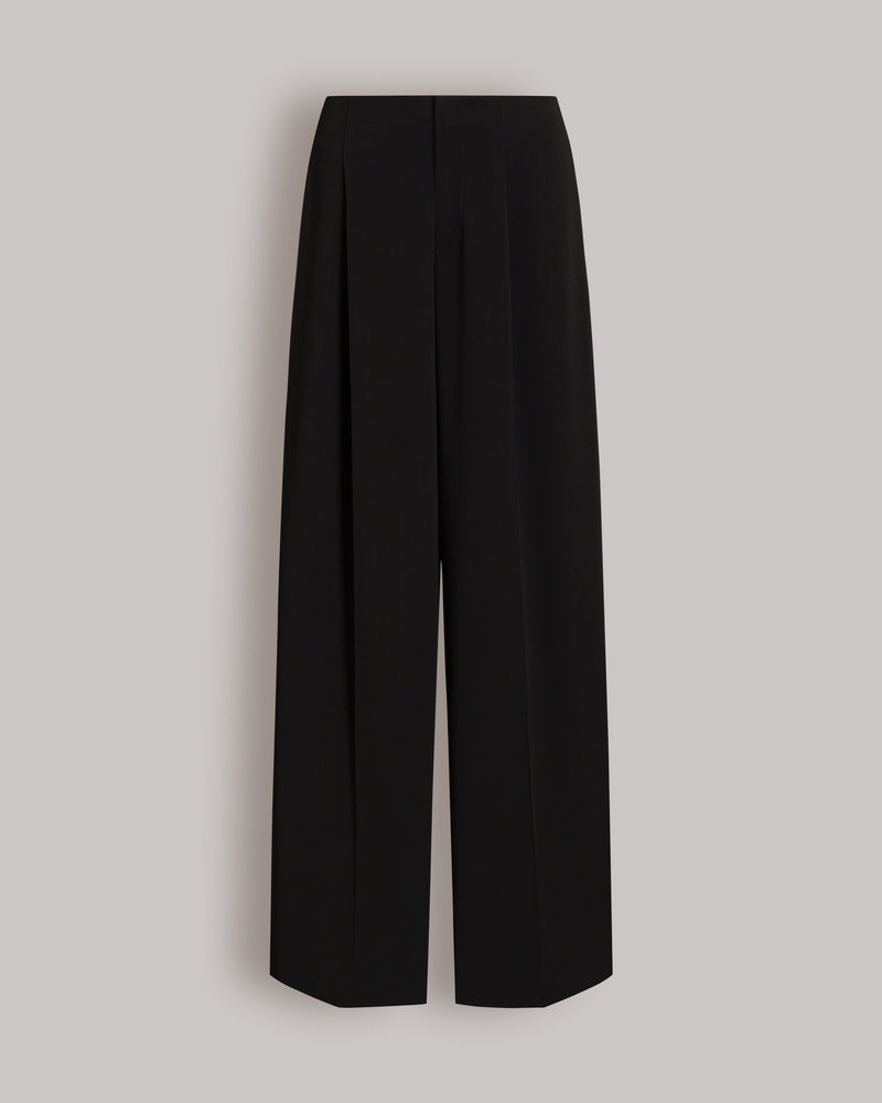 Weite Palazzo-Hose Schwarz Alberta Ferretti Boutique Online 0