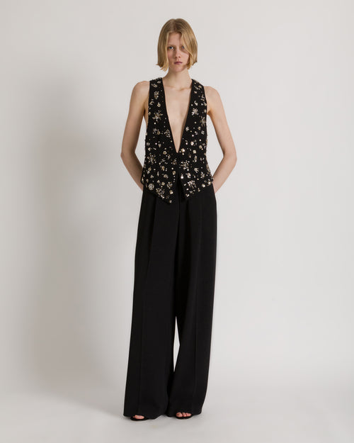 Wide-leg trousers Black Alberta Ferretti Boutique Online 1