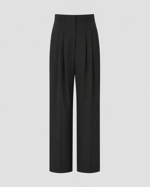 Tropical wool sartorial trousers Black Alberta Ferretti Boutique Online 0