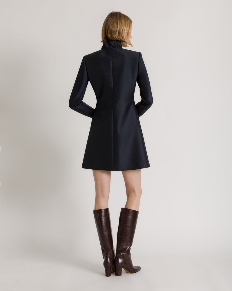 Robe courte avec volants Bleu Alberta Ferretti Boutique Online 1