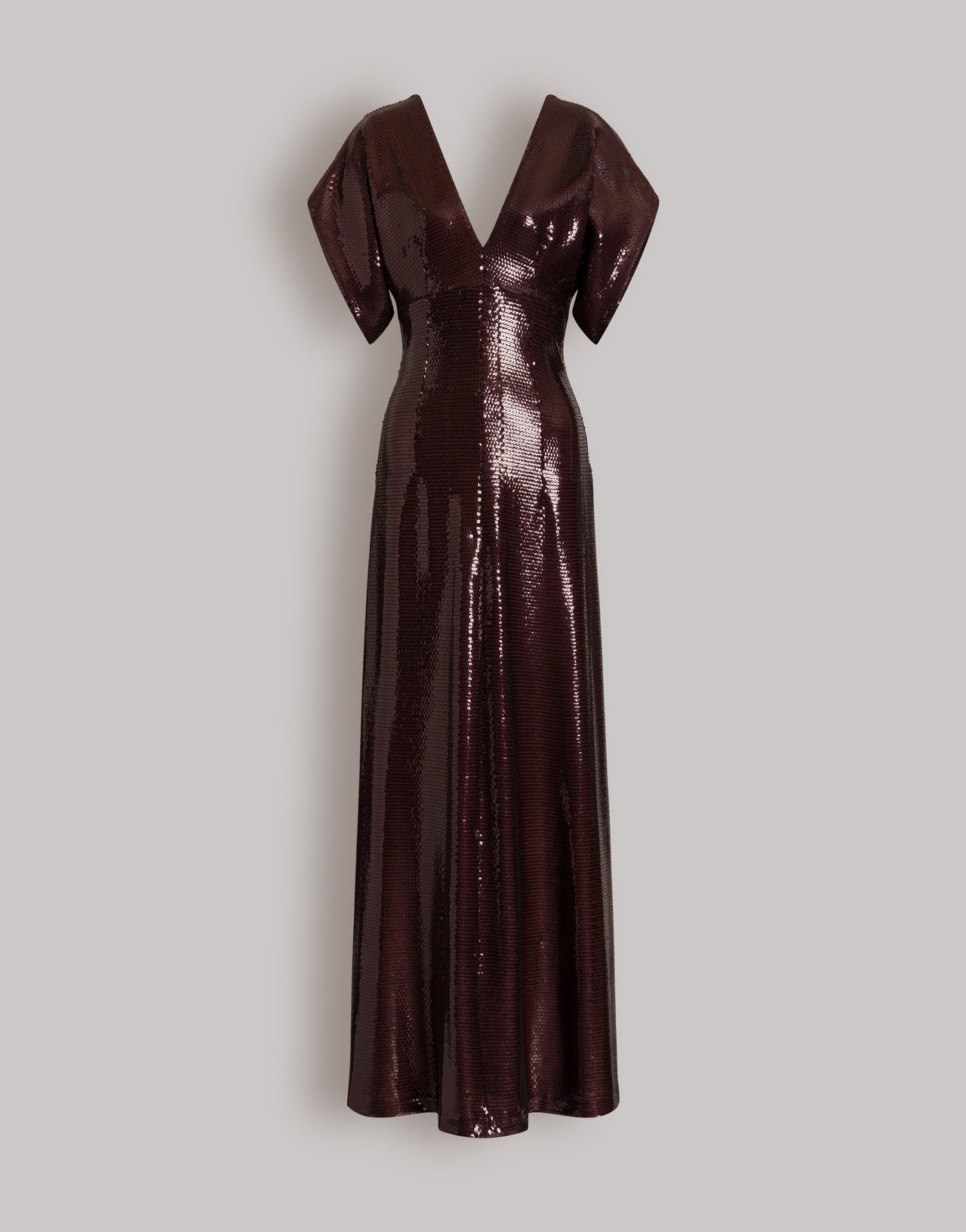 Brown sequin evening dress Brown Alberta Ferretti Boutique Online 1