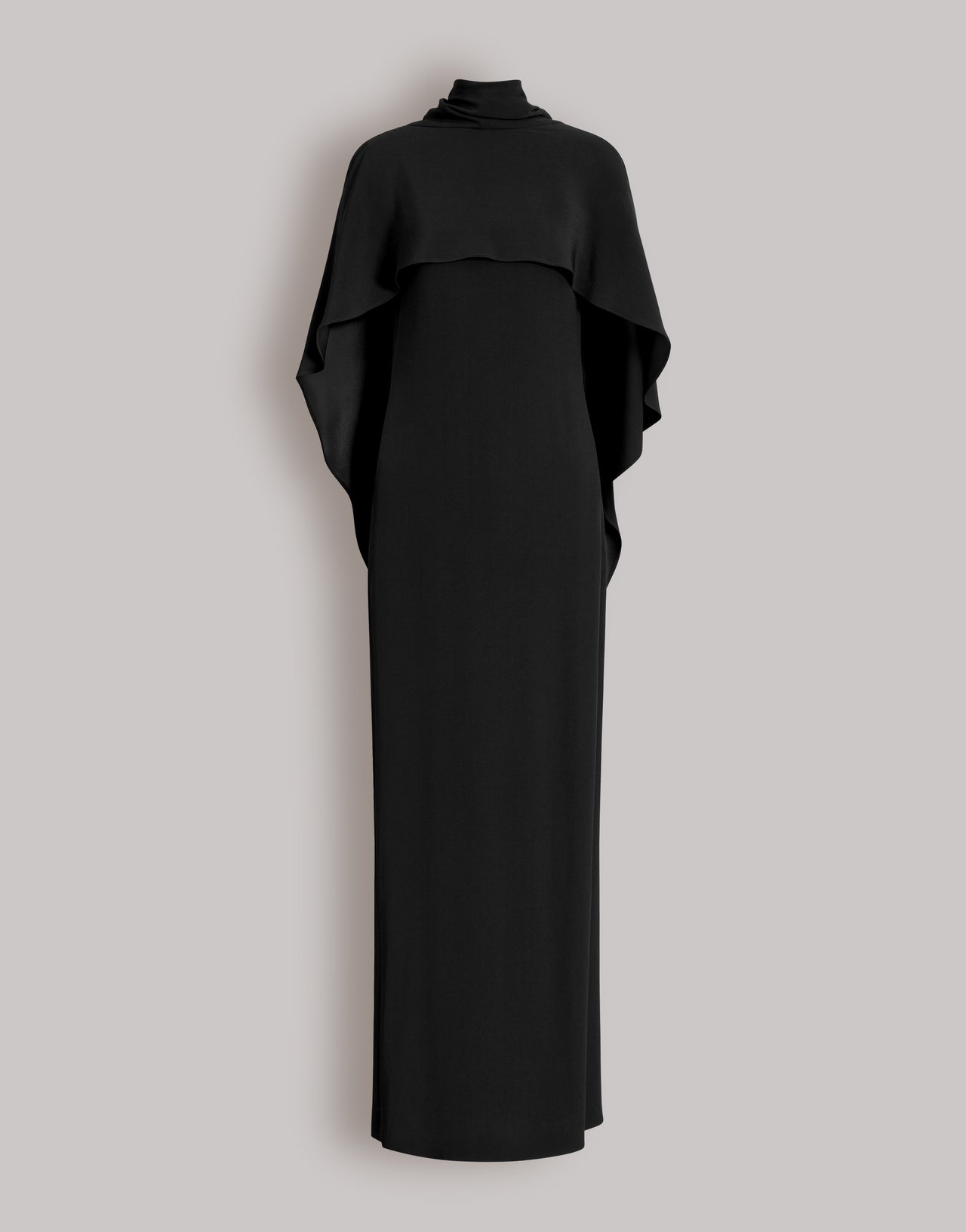 Abito lungo con mantellina Nero Alberta Ferretti Boutique Online 1