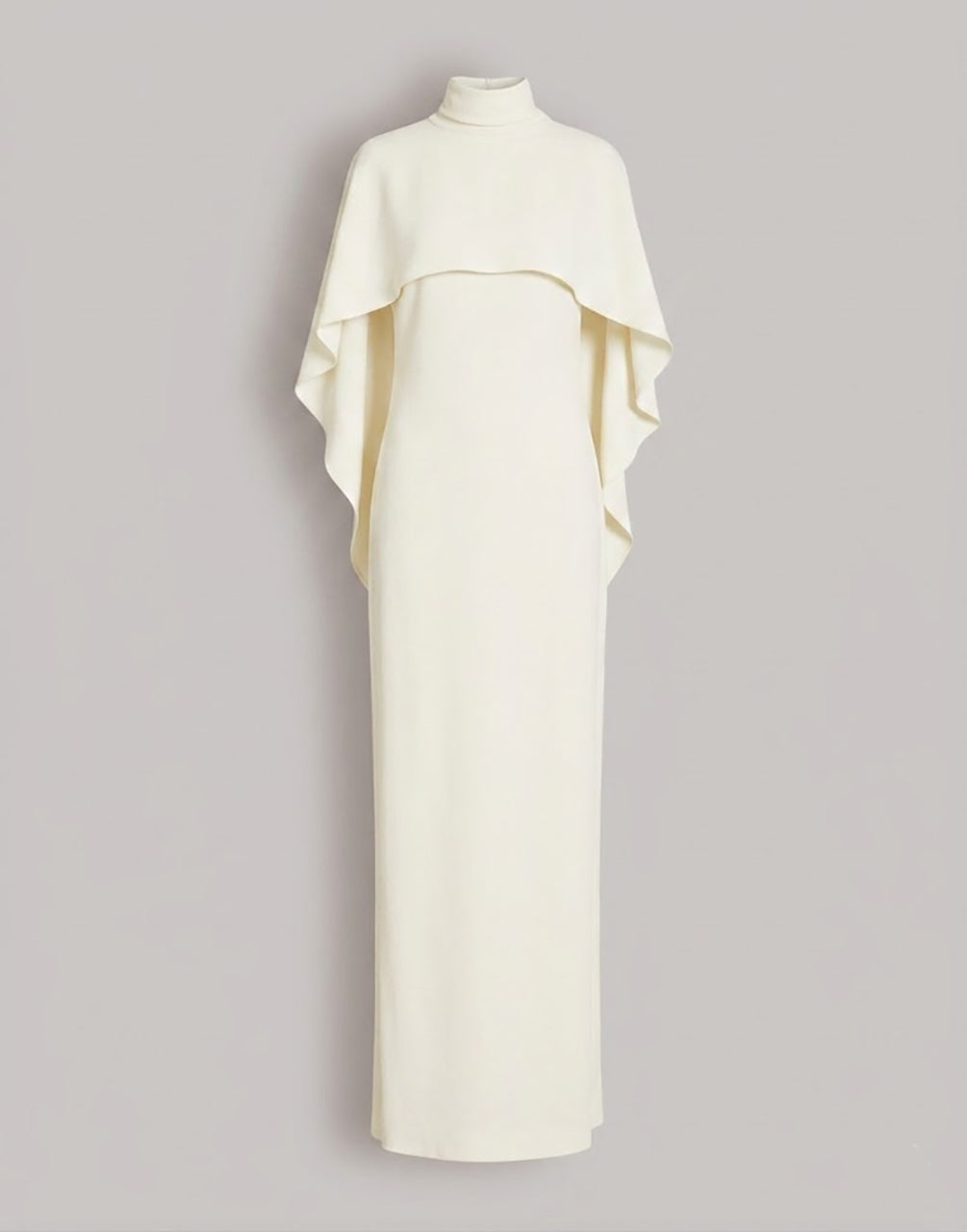 Abito lungo con mantellina Bianco Alberta Ferretti Boutique Online 1