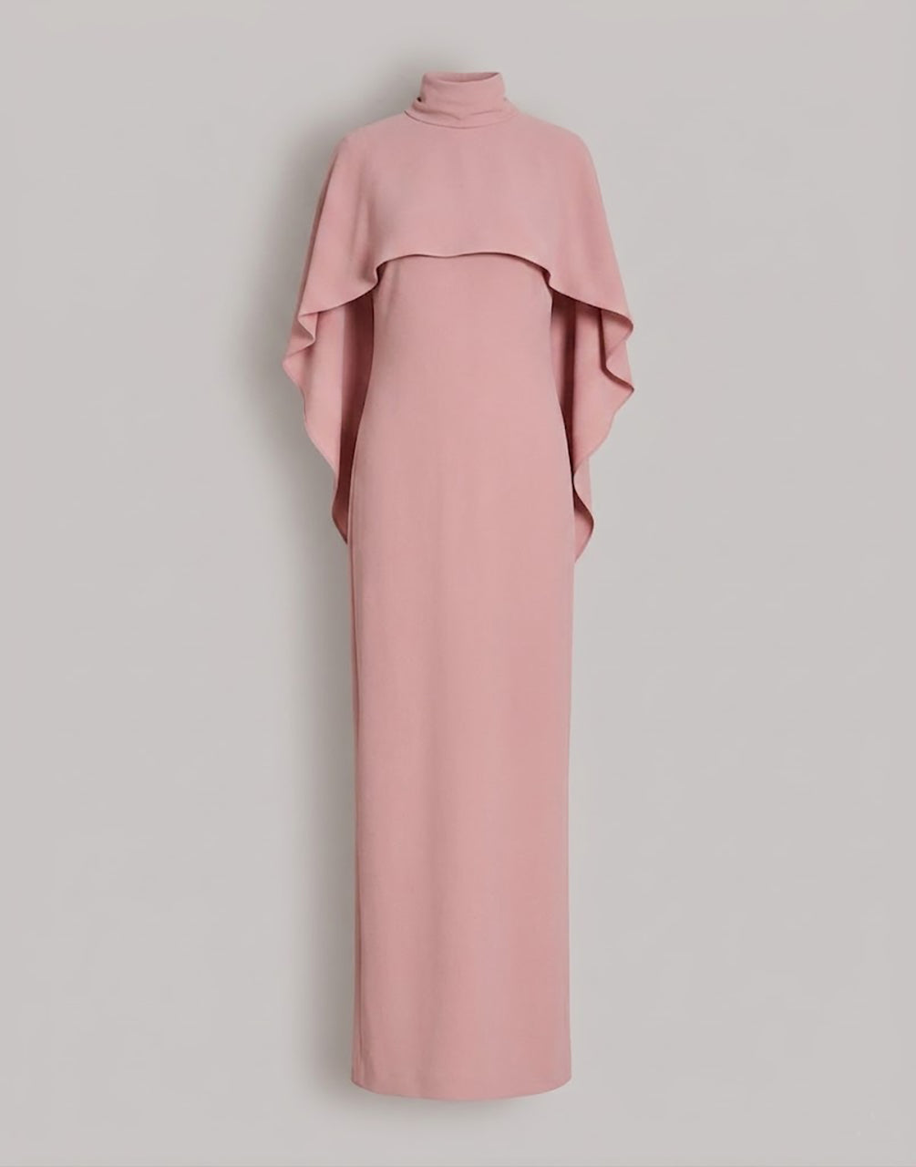 Langes Kleid mit integrierter Cape und Schleife im Rücken Pink Alberta Ferretti Boutique Online 1