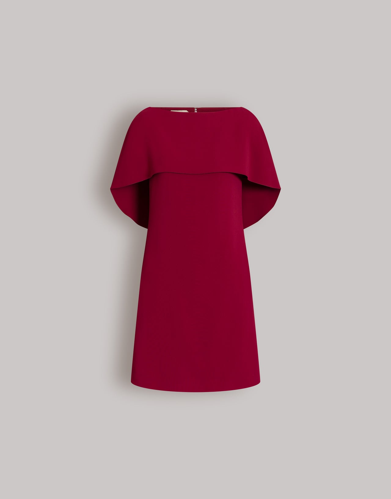 Short cape-detail dress
