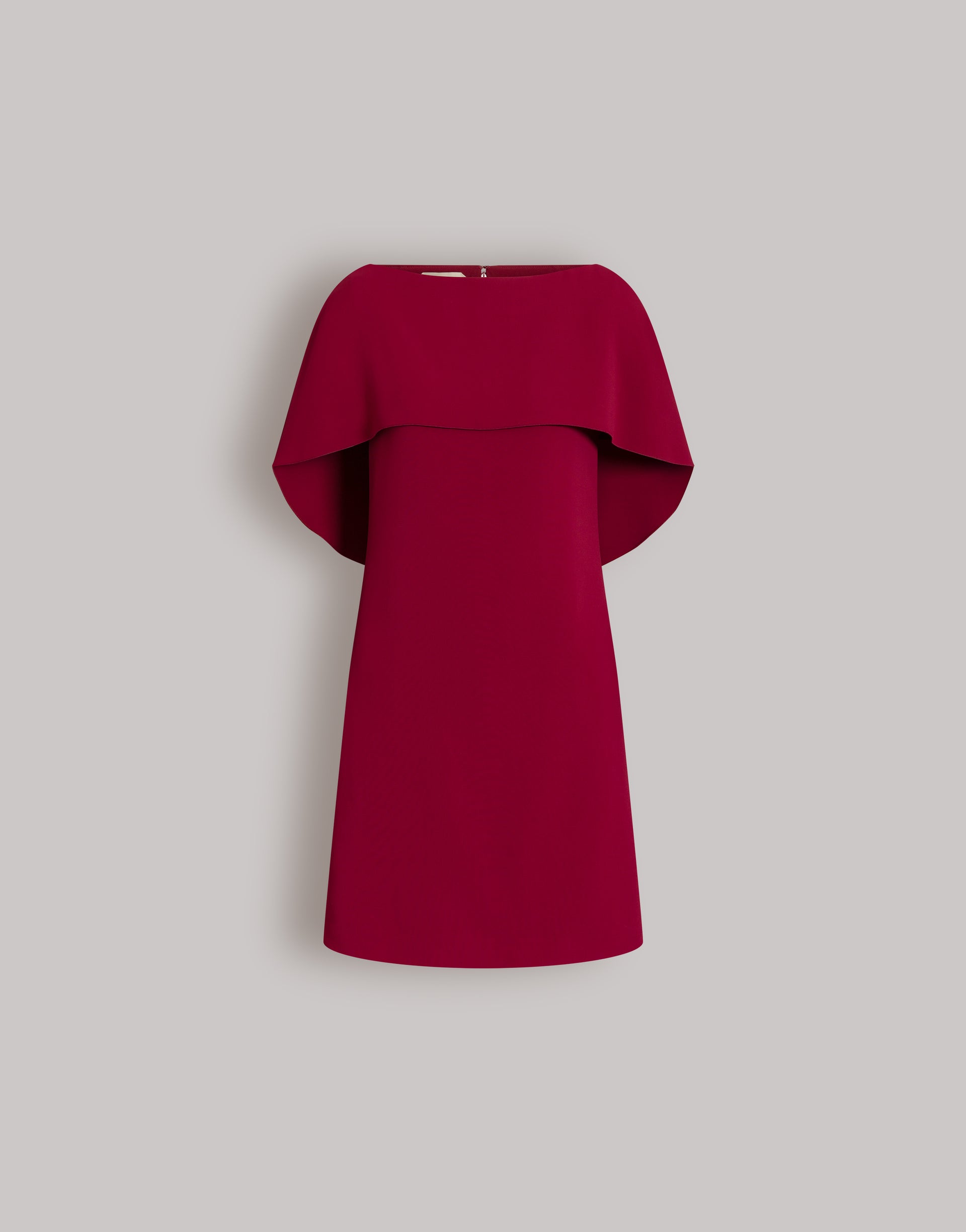 Short cape-detail dress
