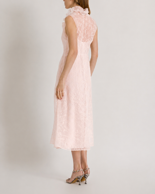 Micro-Floral Tulle Dress