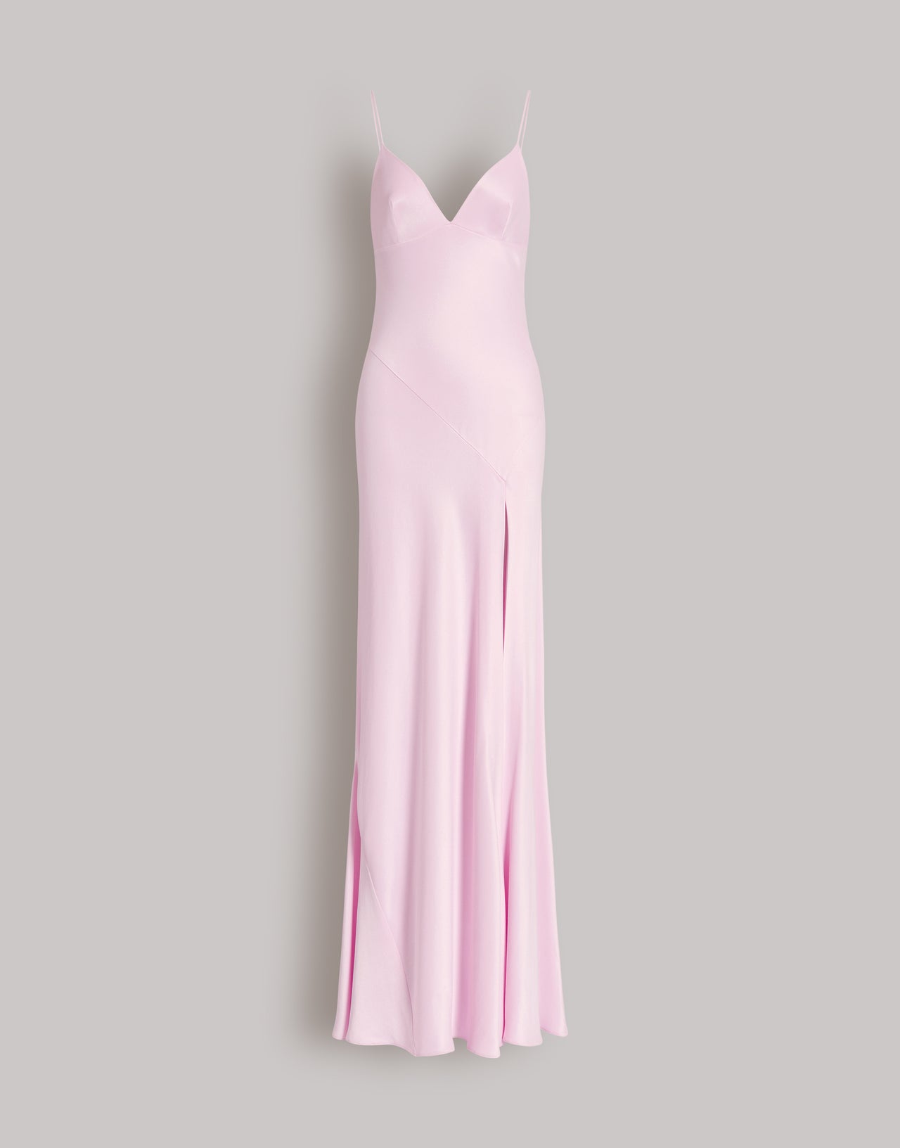 Long slip dress with side slit Pink Alberta Ferretti Boutique Online 1