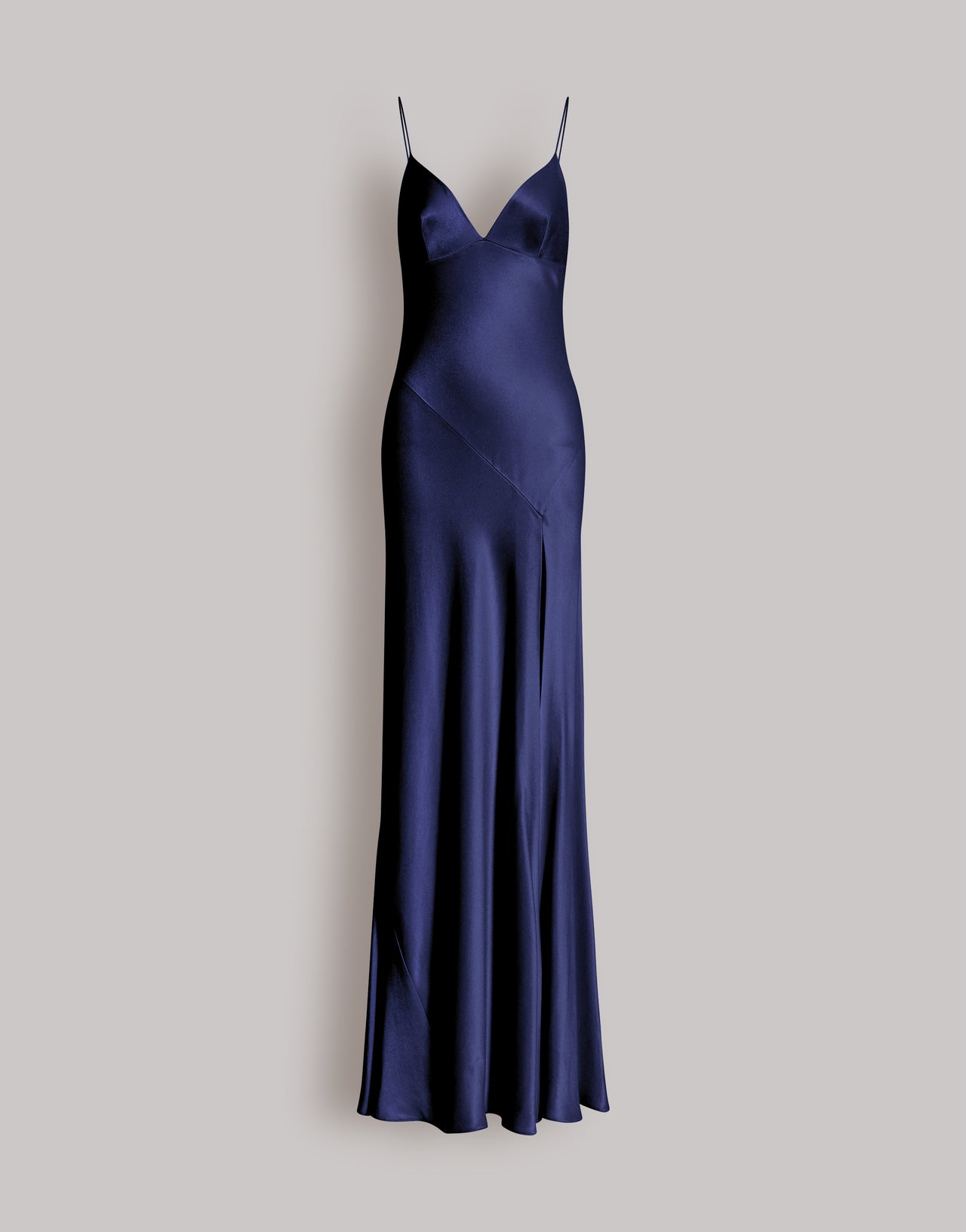 Long slip dress with side slit