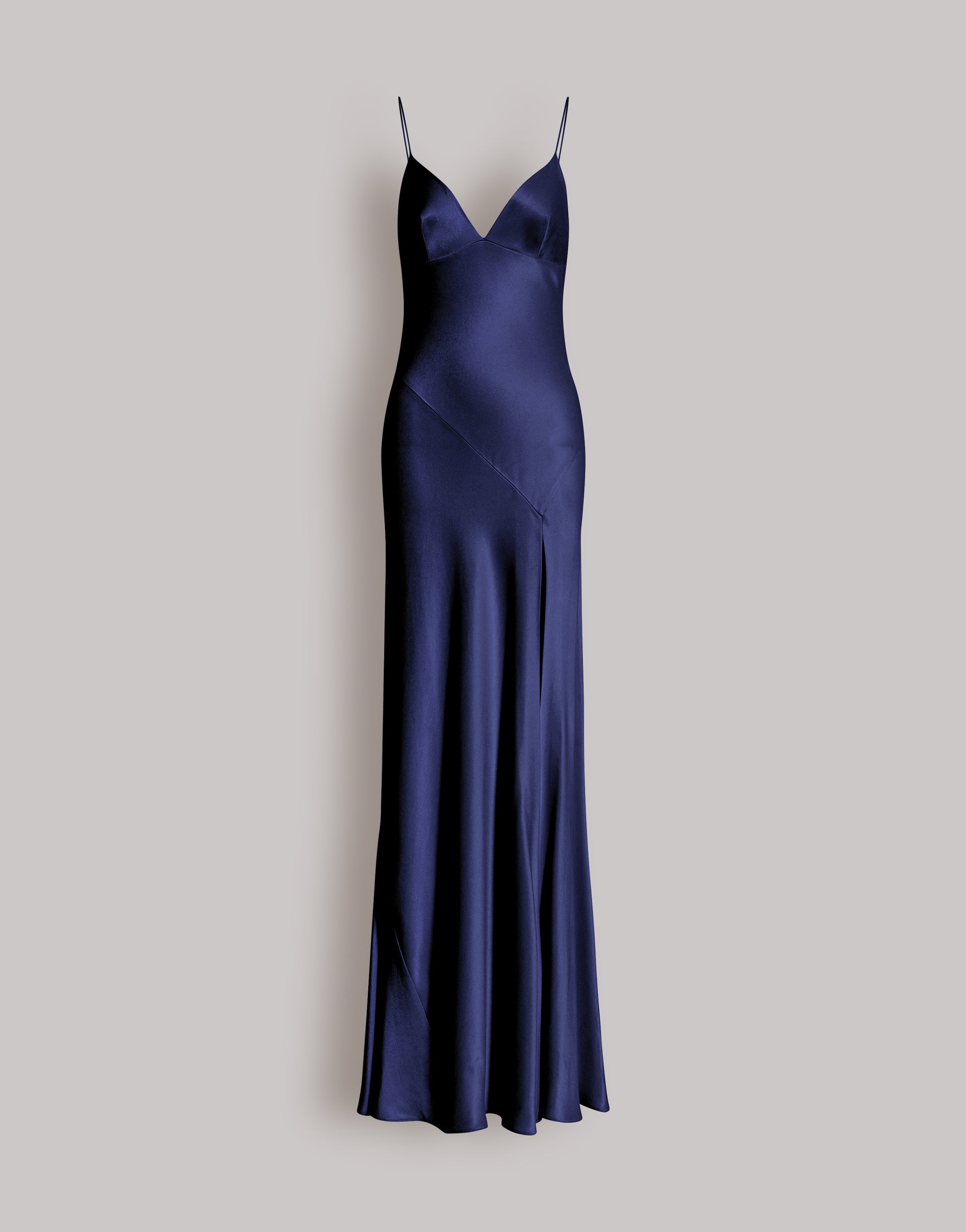 Long slip dress with side slit