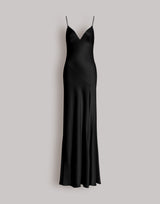Long slip dress with side slit