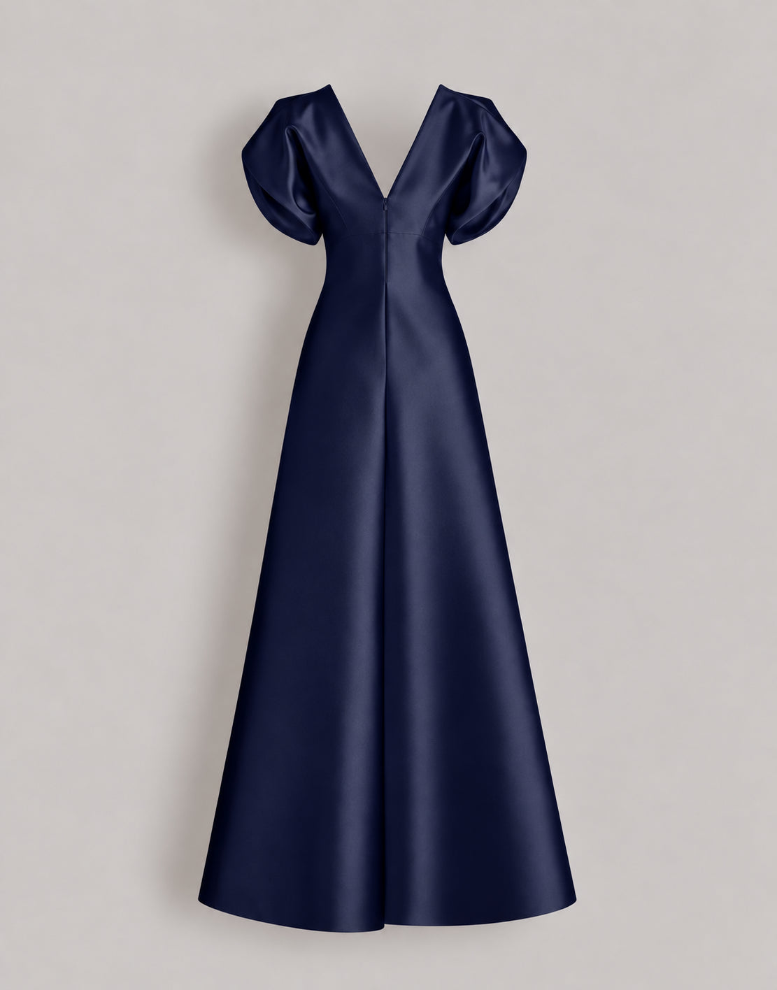 Robe en mikado Bleu Alberta Ferretti Boutique Online 1