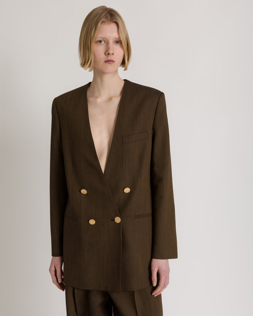 Oversized double-breasted blazer