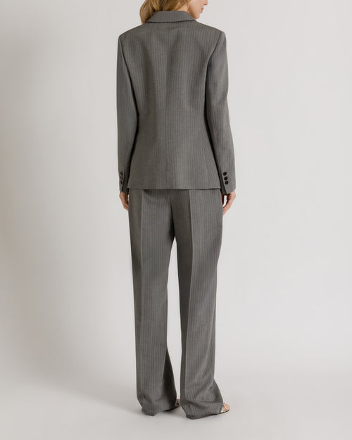 Fluid sartorial pinstripe blazer