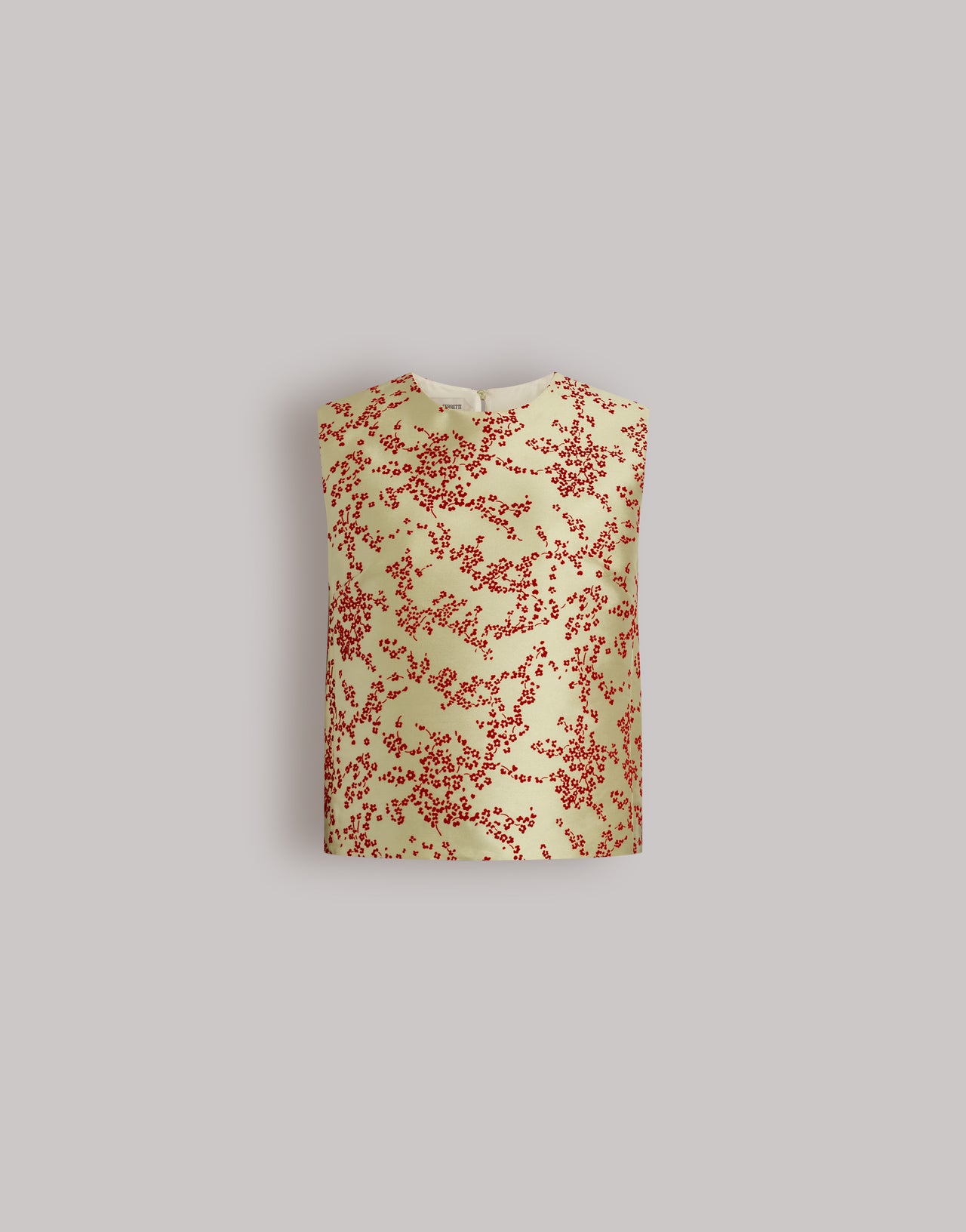 Floral print mikado top Green Alberta Ferretti Boutique Online 4