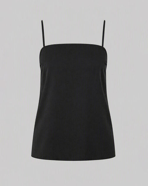 Minimalist georgette top Black Alberta Ferretti Boutique Online 0