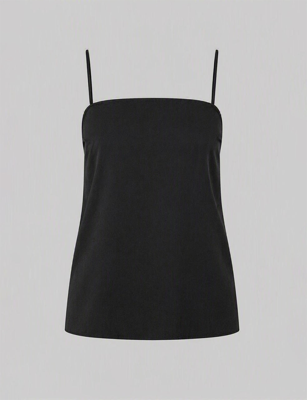 Minimalist georgette top 黑色 Alberta Ferretti Boutique Online 1