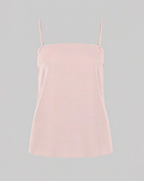 Minimalist georgette top Pink Alberta Ferretti Boutique Online 0