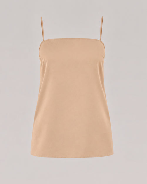 Top minimaliste en georgette  粉红色 Alberta Ferretti Boutique Online 0