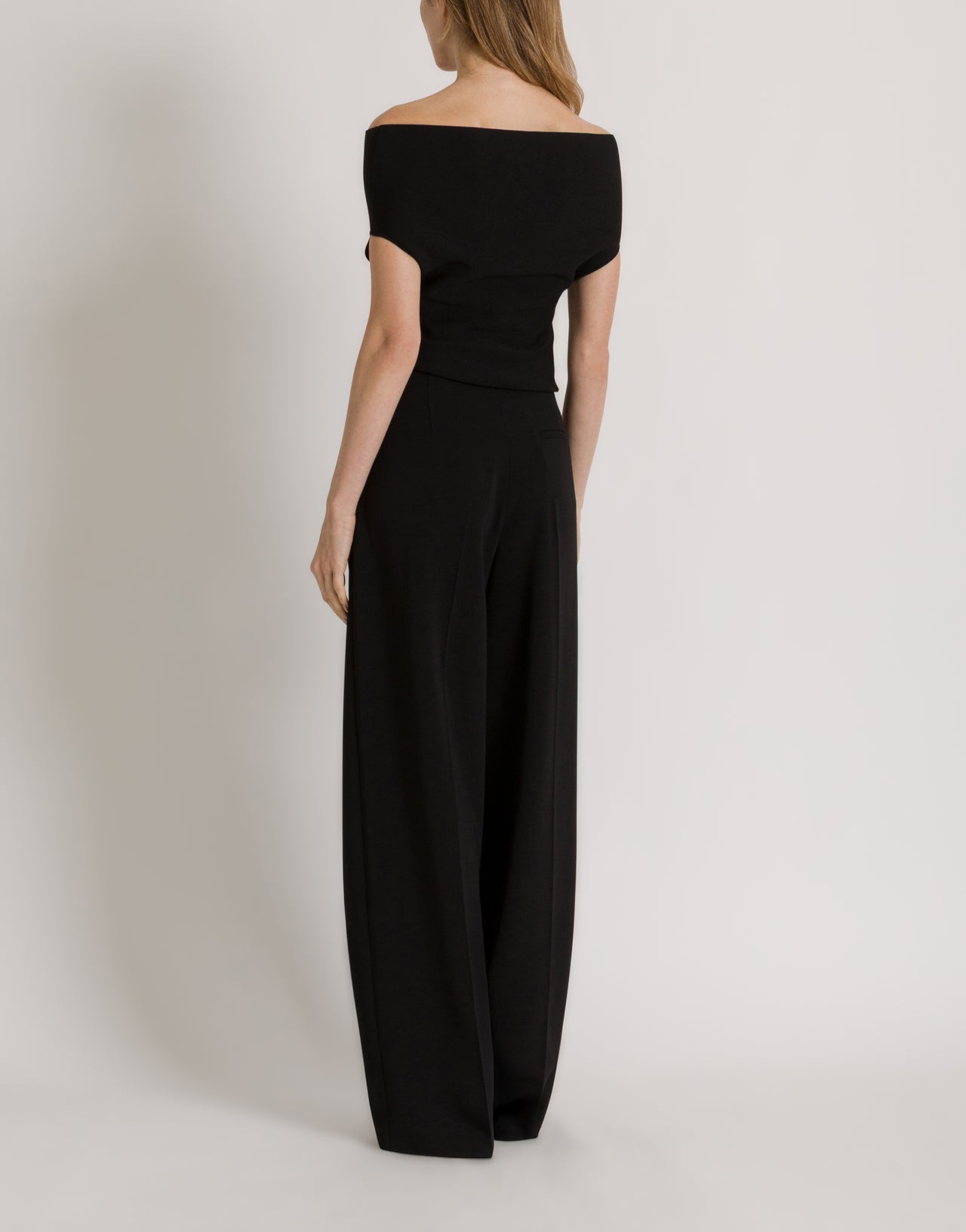 Stretch knit top with jewel brooch Black Alberta Ferretti Boutique Online 3