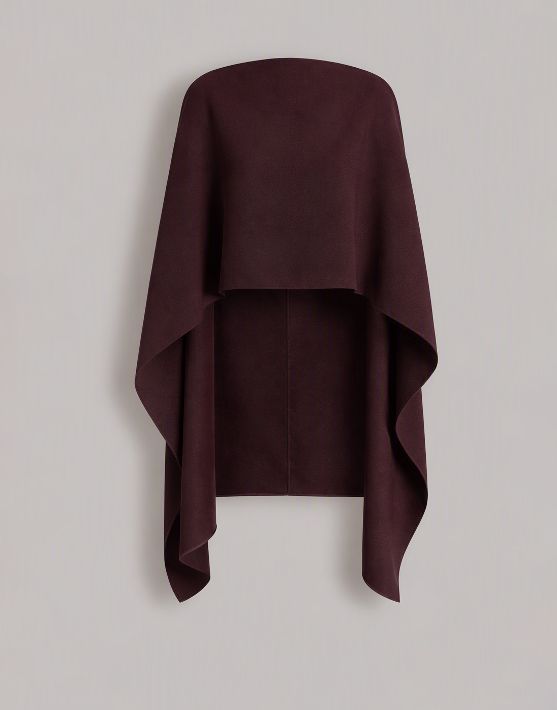 Capa fluida asimétrica Rojo Alberta Ferretti Boutique Online 1