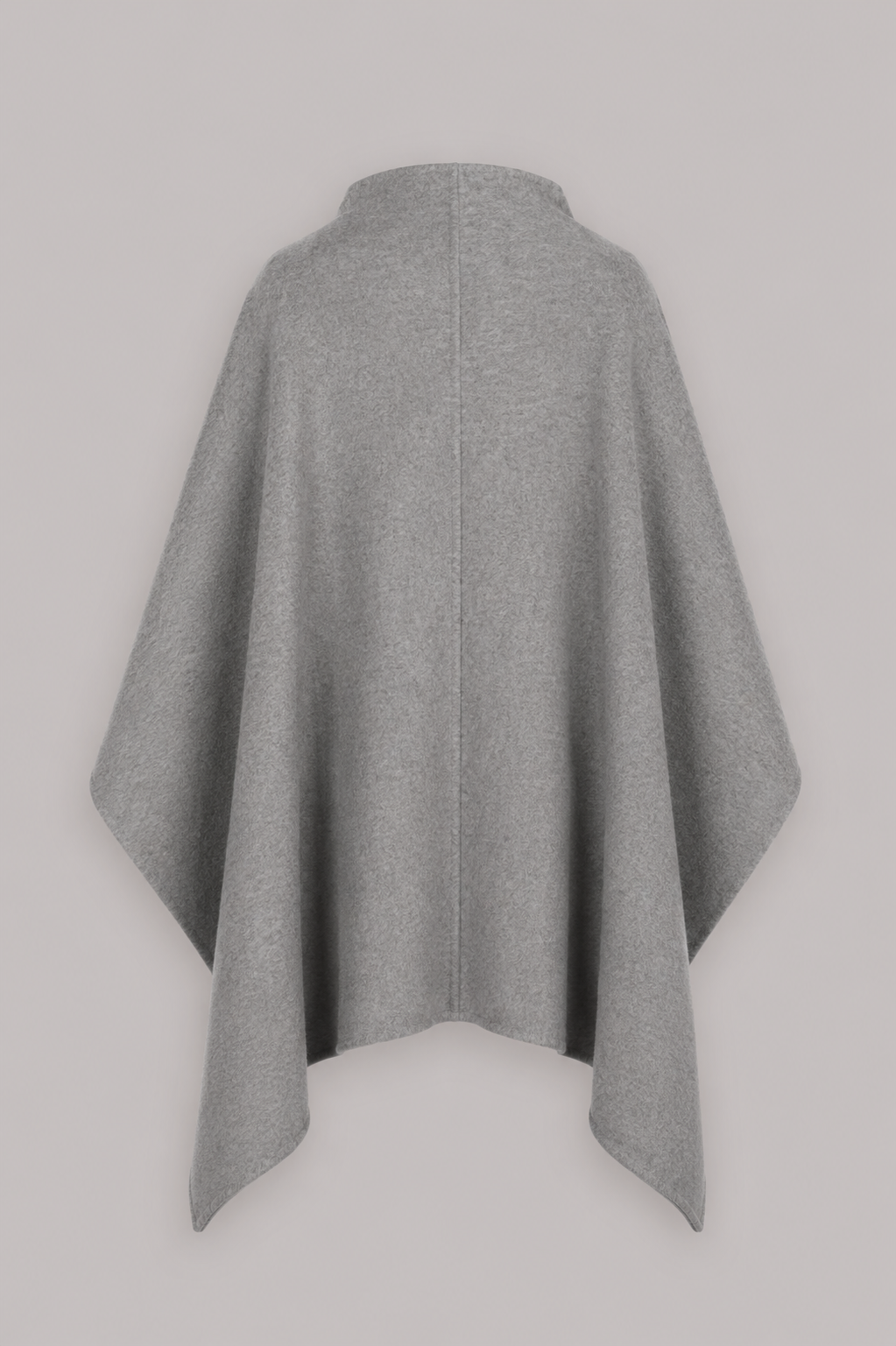 Asymmetrical Two-Tone Double Cloth Cape Grey Alberta Ferretti Boutique Online 2