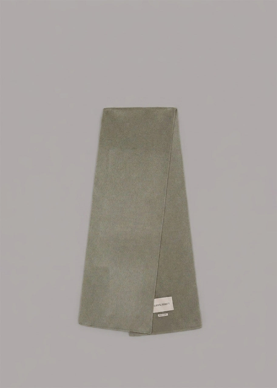 Sciarpa in Panno Double Lana e Seta Verde Alberta Ferretti Boutique Online 1
