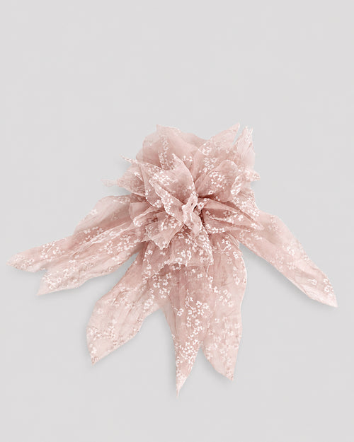 Silk chiffon flower brooch Pink Alberta Ferretti Boutique Online 0
