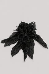  Blumenbrosche aus Seidenchiffon 