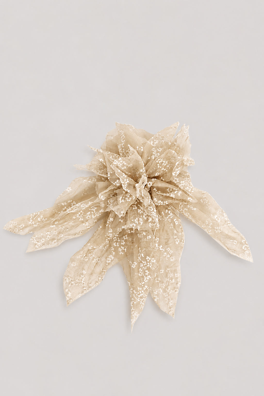 Silk chiffon flower brooch Beige Alberta Ferretti Boutique Online 1