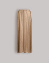 Long flared strass mesh skirt