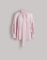 Blouse in silk georgette