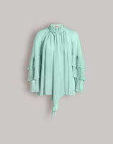 Bluse aus Seidengeorgette