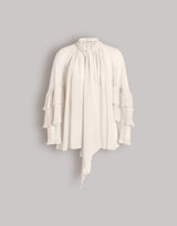Bluse aus Seidengeorgette